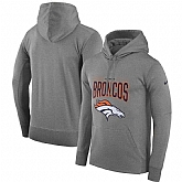 Denver Broncos Nike Sideline Property of Performance Pullover Hoodie Gray,baseball caps,new era cap wholesale,wholesale hats